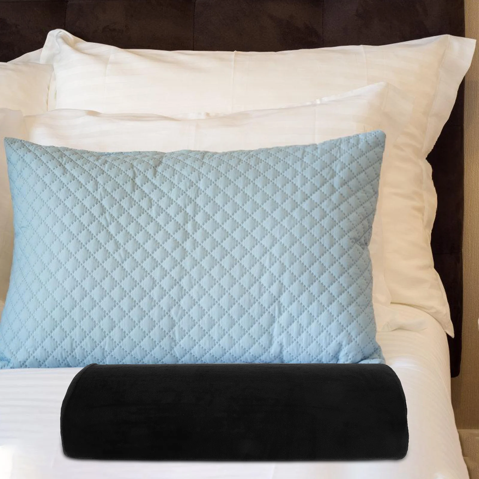 

Ergonomic Memory Foam Lumbar Household Knee Half Round Bolster Detachable Waist Support For Office Car Home Travel Comfortable