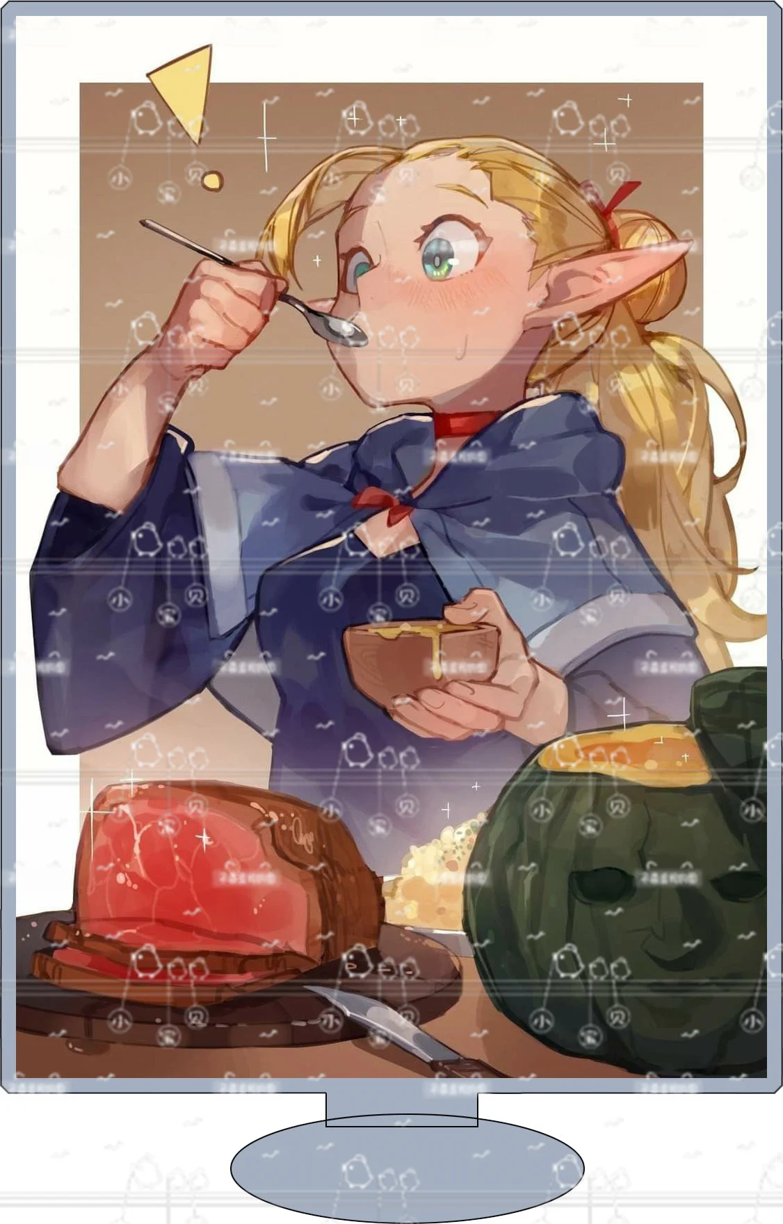 Kawaii Anime Fans Gifts HD Character Delicious in Dungeon Marcille Laios Senshi Chilchuck Falin Quadrate Acrylic Stand Ornament