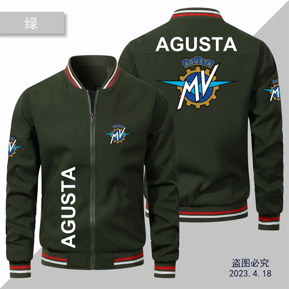 Veste de motard légère avec logo imprimé MV AGUSTA pour hommes et femmes, veste de pilote respirante, vêtements chauds, nouveau