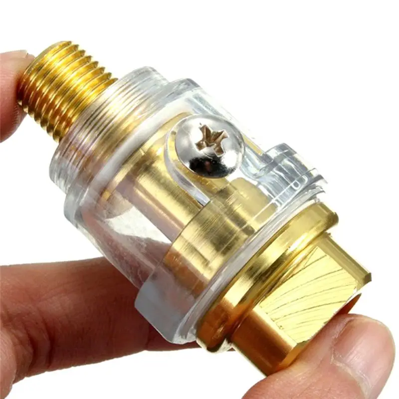 AA81-6Pcs Mini Oiler Pneumatic Tool Accessories- 1/4Inch NPT Oiler Oil Lubricator For Air Compression Air Tool Oiler -Yellow