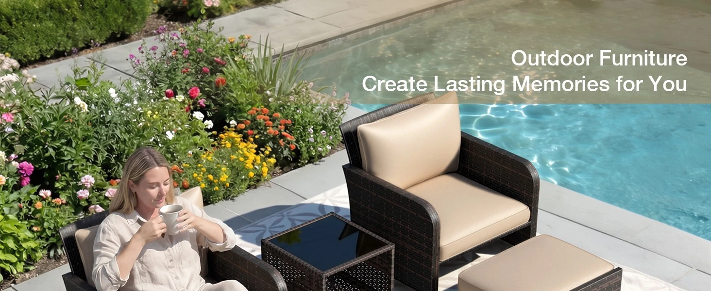 Patio Conversation Set 5 Piece
