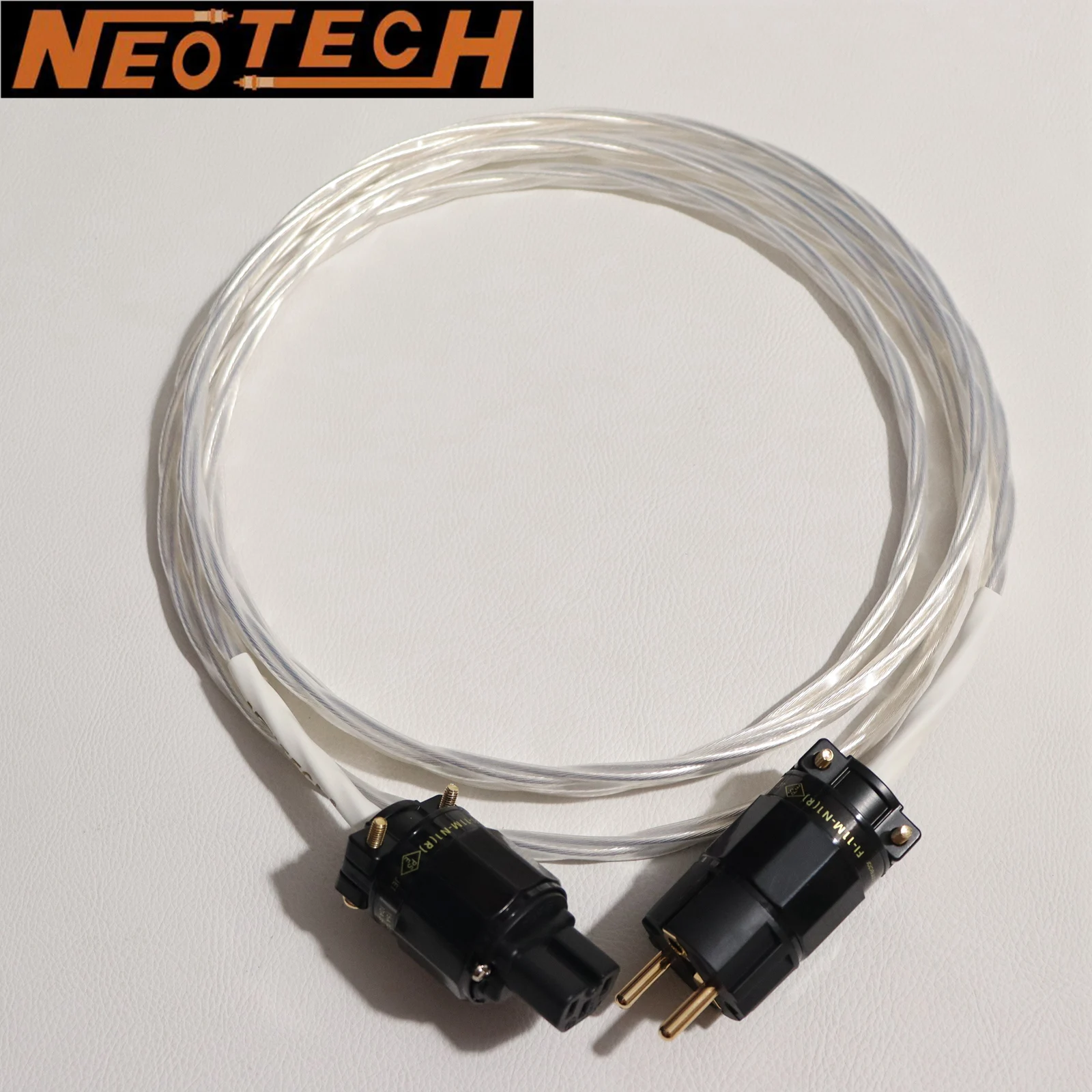 Top quality NEOTECH Bandung OCC single crystal copper silver-plated audiophile HiFi US/EU power cord with FURUTECH Power plug