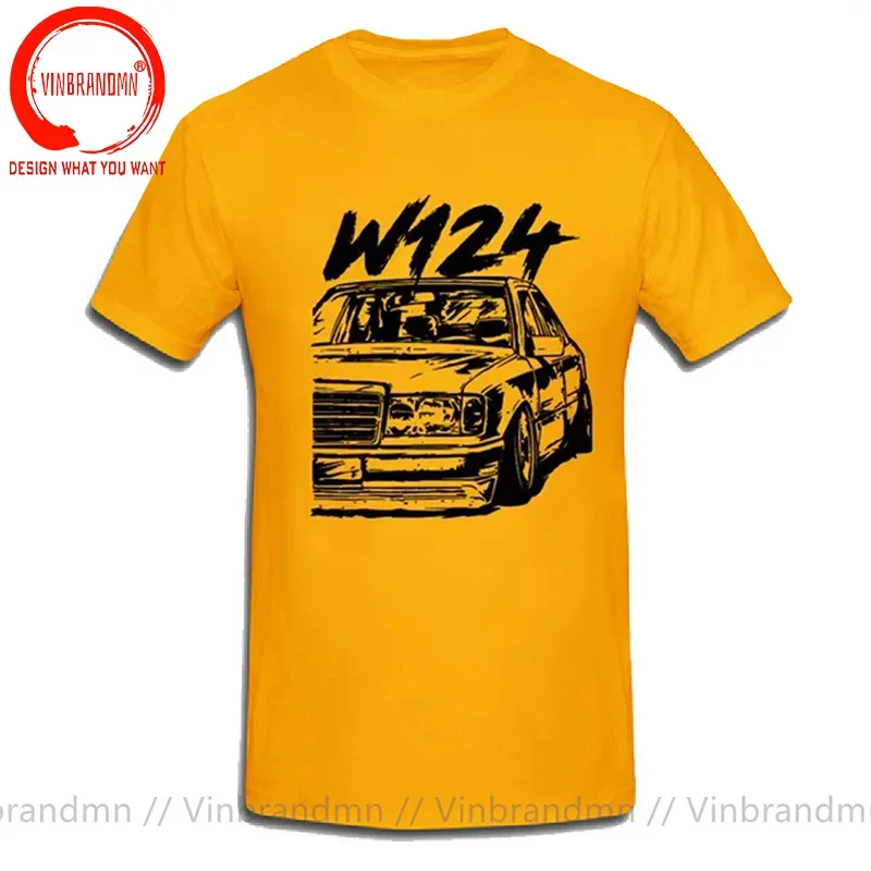 Fashion Vintage W124 Drive The Classic T shirts Success Business Man Old Classical W124 Enthusiast Tuning Lover T-Shirt view 5