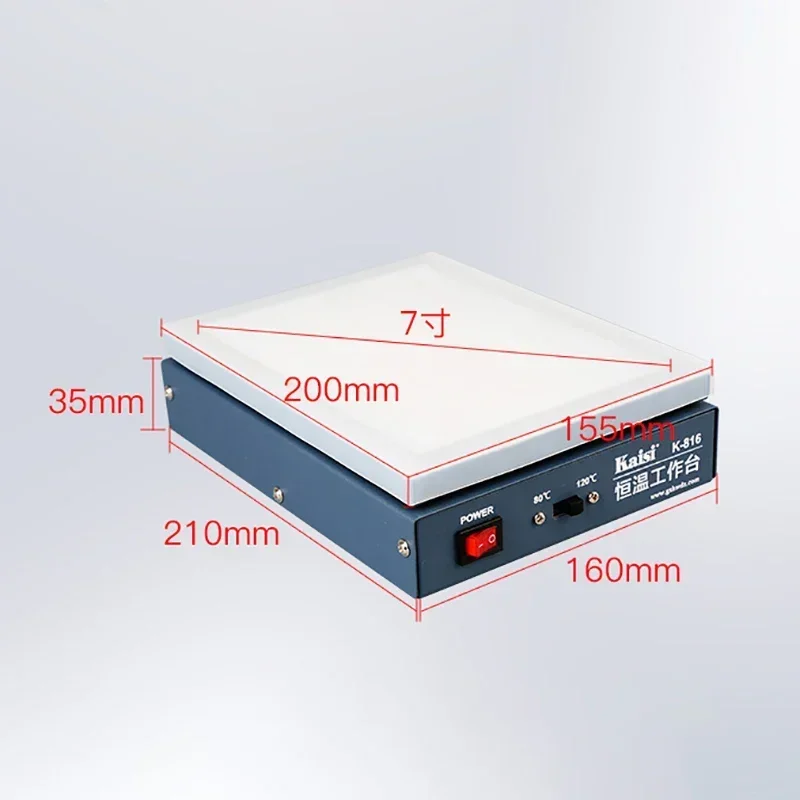 Imagem -03 - Kaisi K816 Estação de Pré-aquecimento do Termostato para o Telefone Móvel Tela Lcd Separador Máquina Placa Circuito Desoldering Estação Ferramenta
