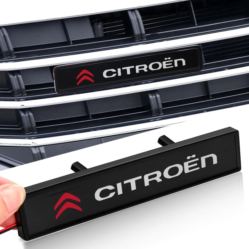 Emblema de Luz LED para Grade Frontal de Carro para Citroen C2 C3 C4 C5 C6 C1 DS3 DS4 DS5 DS7 Xsara Berlingo Saxo Picasso