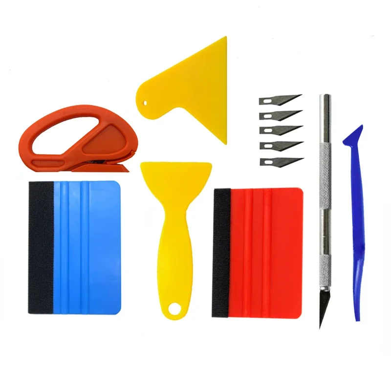 Neues Auto Film Wrap Tools Kit Schaber Rakel Vinyl Wrapping Tool Fahrzeug Aufkleber Installation skit Auto Folie Autozubehör