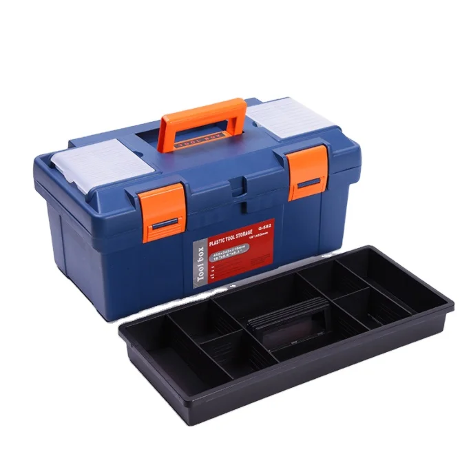 

Plastic hardware tool box 18 inch car tool box portable storage box manufacturer custom