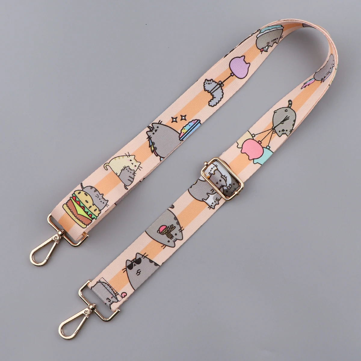 Kawaii Cat Shoulder Bag Strap Adjustable Women Handbag Replacement Strap Wide Purse Strap Chain Bag Strap