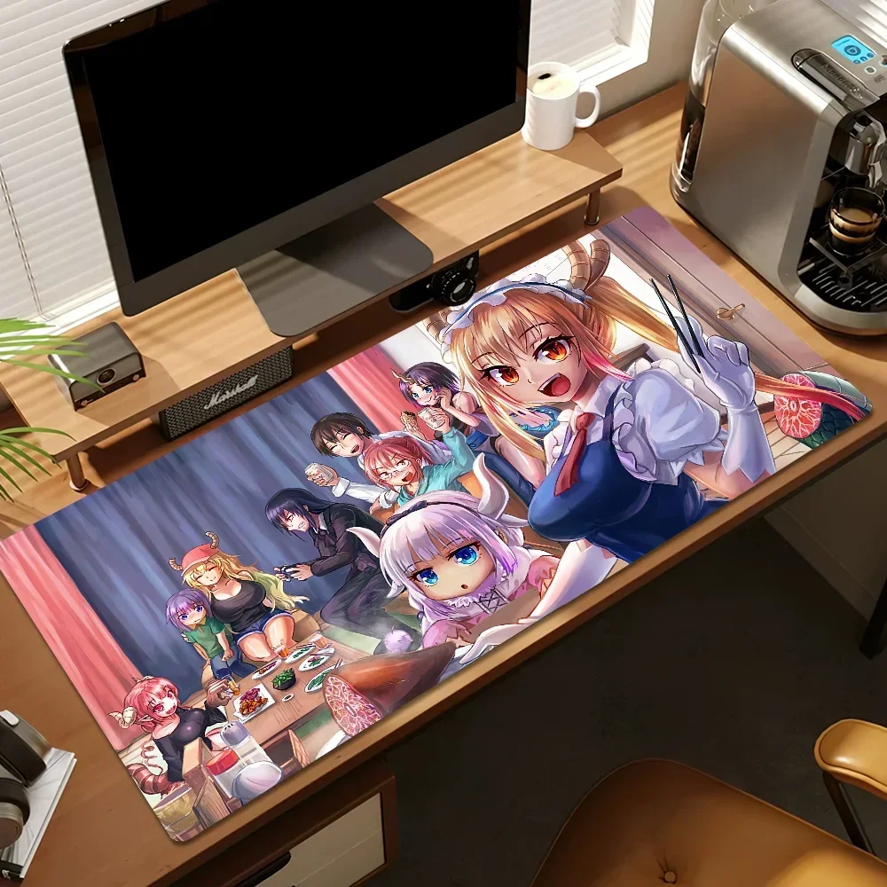 Miss Kobayashis Dragon Maid für PC, große Mauspads, Schreibtisch-Gaming-Mauspad, genähte Kanten, Basis erweitert
