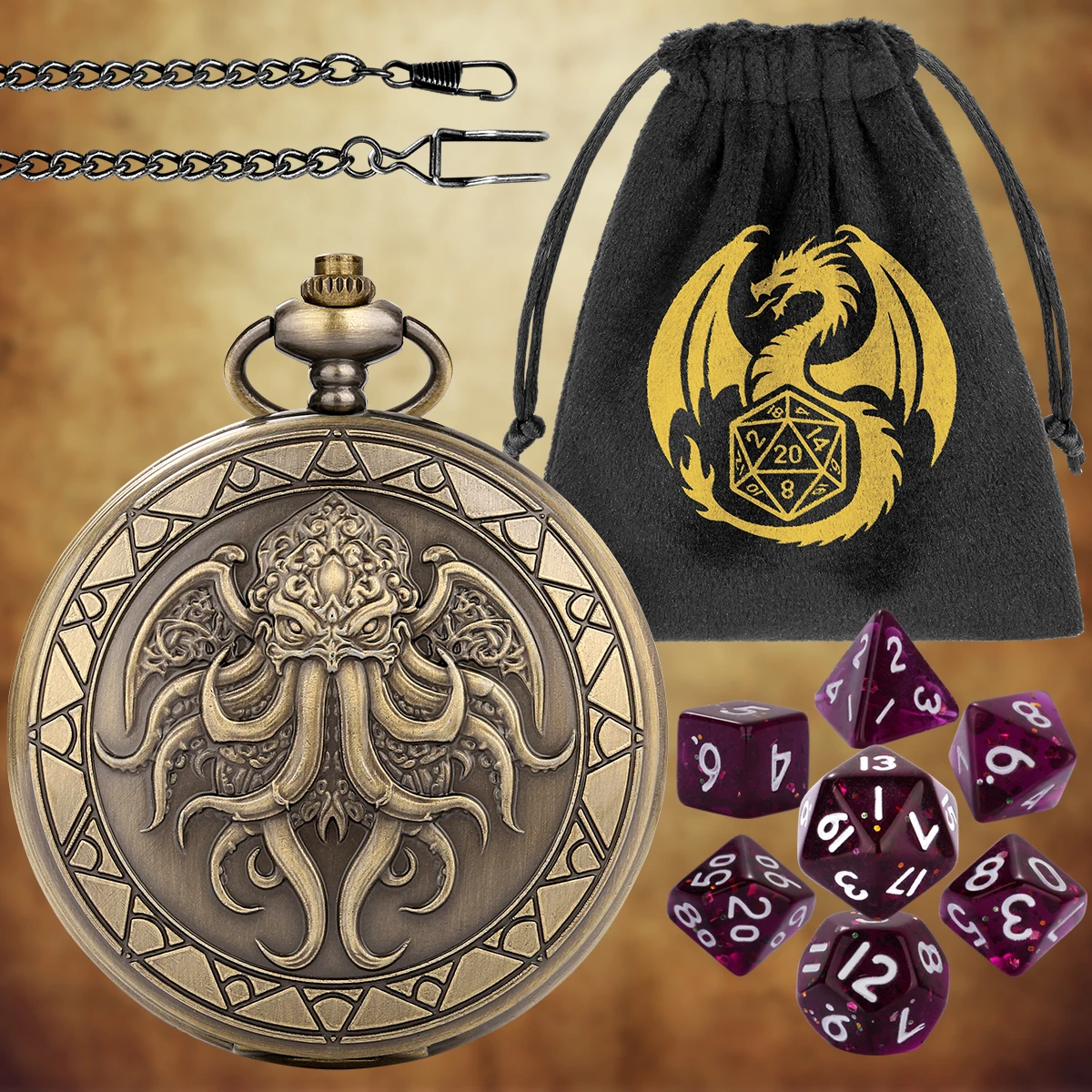 relogio-de-bolso-vintage-punk-octopus-em-bronze-cinza-preto-com-estojo-de-metal-conjunto-de-7-dados-poliedricos-presente-retro-para-amantes-de-jogos-de-rpg