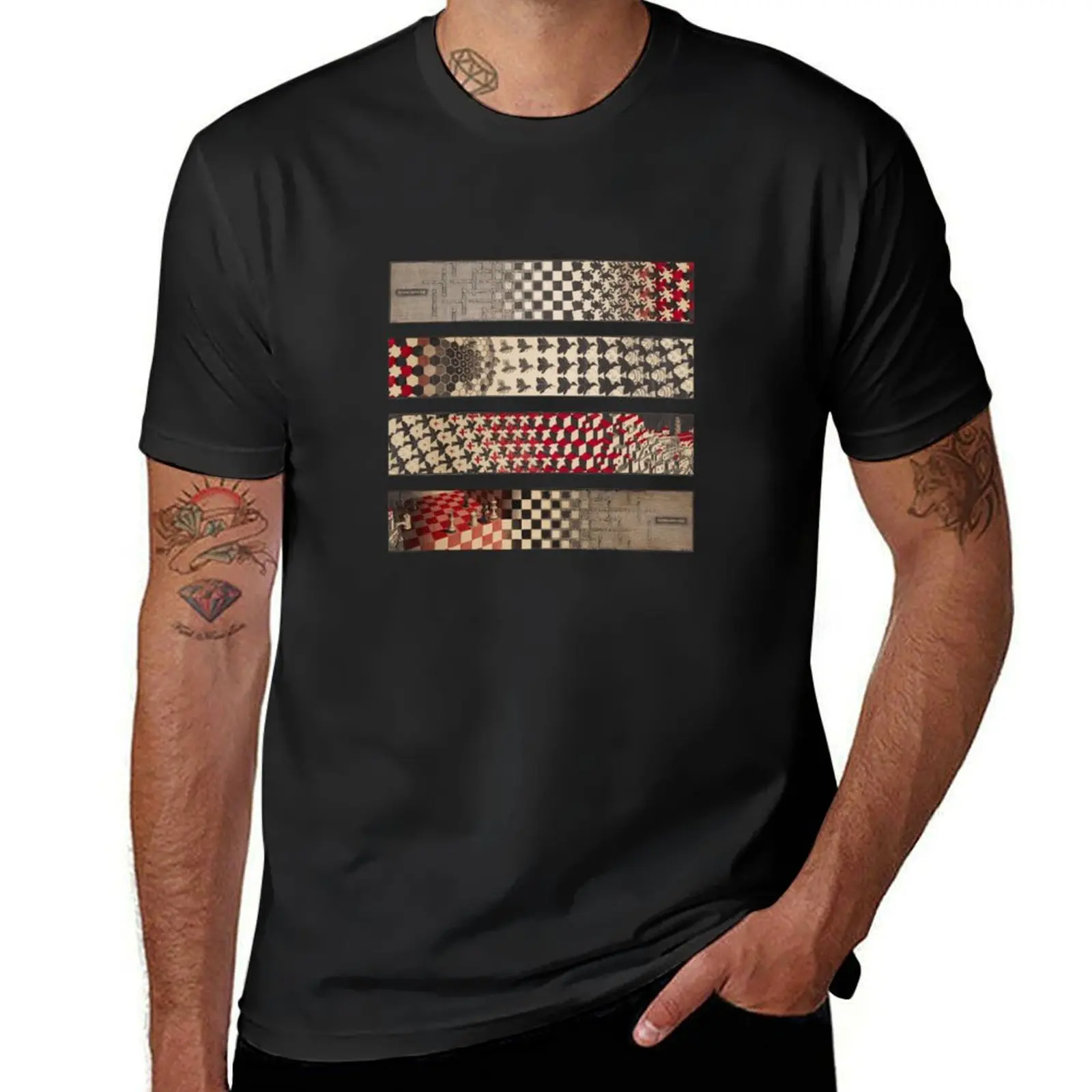 M.C. Escher - Metamorphosis II, 1939 T-Shirt new edition tops sublime mens champion t shirts