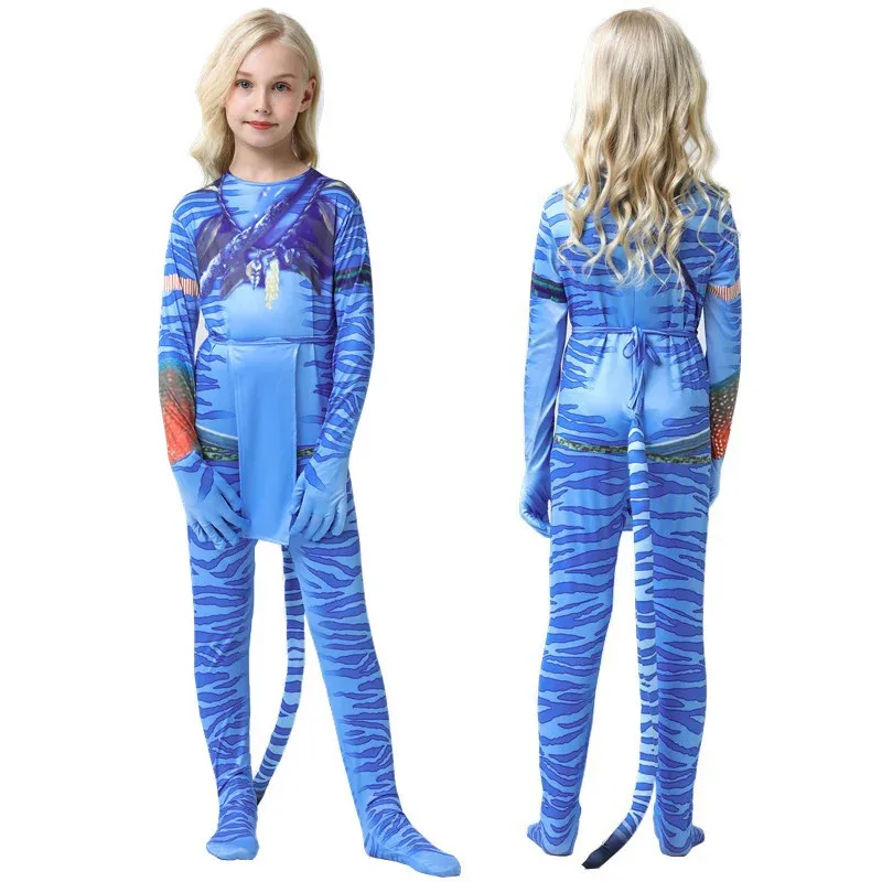 Combinaison Avatars pour enfants, body Cosplay Avataring The Way of Water, Costume de noël et d'halloween pour B, nouvelle collection 2025