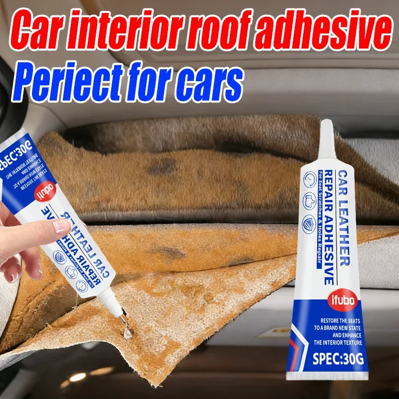IFUBO 30g Car Leather Repair Adhesive Quick Drying Strong Bonding Interior Roof Seats Wear Tear Restoration