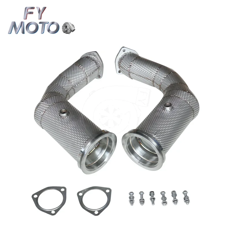 

Exhaust Catted Downpipe For Lamborghini URUS Audi RSQ8 4.0 V8 2018 With Heat Shield