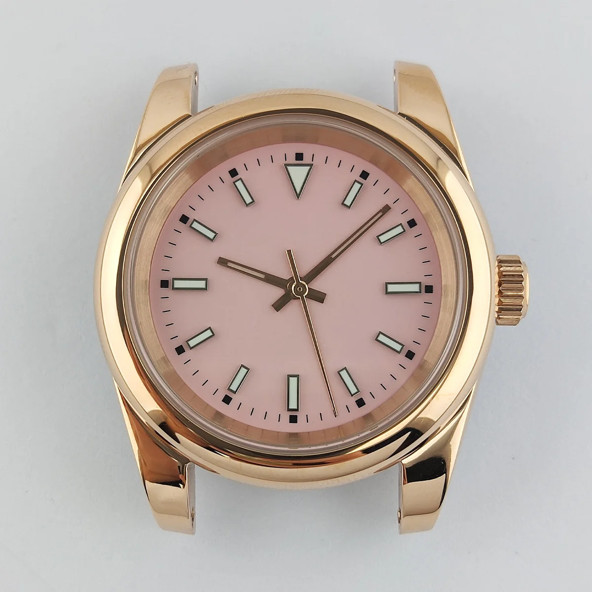 39mm Watch Case NH35 Case NH35 Dial Custom Logo Stainless Steel Sapphire Glass Case Watch Accessories Parts Fit NH35/36 Movement