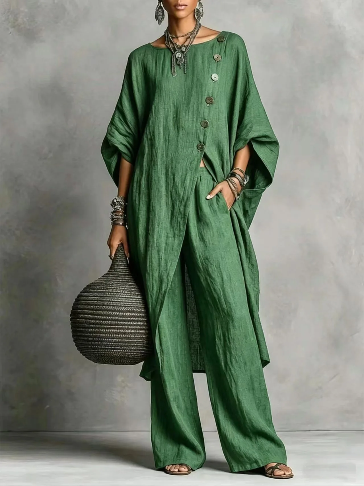 2026 Neuerscheinung Damen Unregelmäßiges Hemd Zweiteiler-Set, Lässiges Urbanes Mode-Outfit für Frauen – Detail 12
