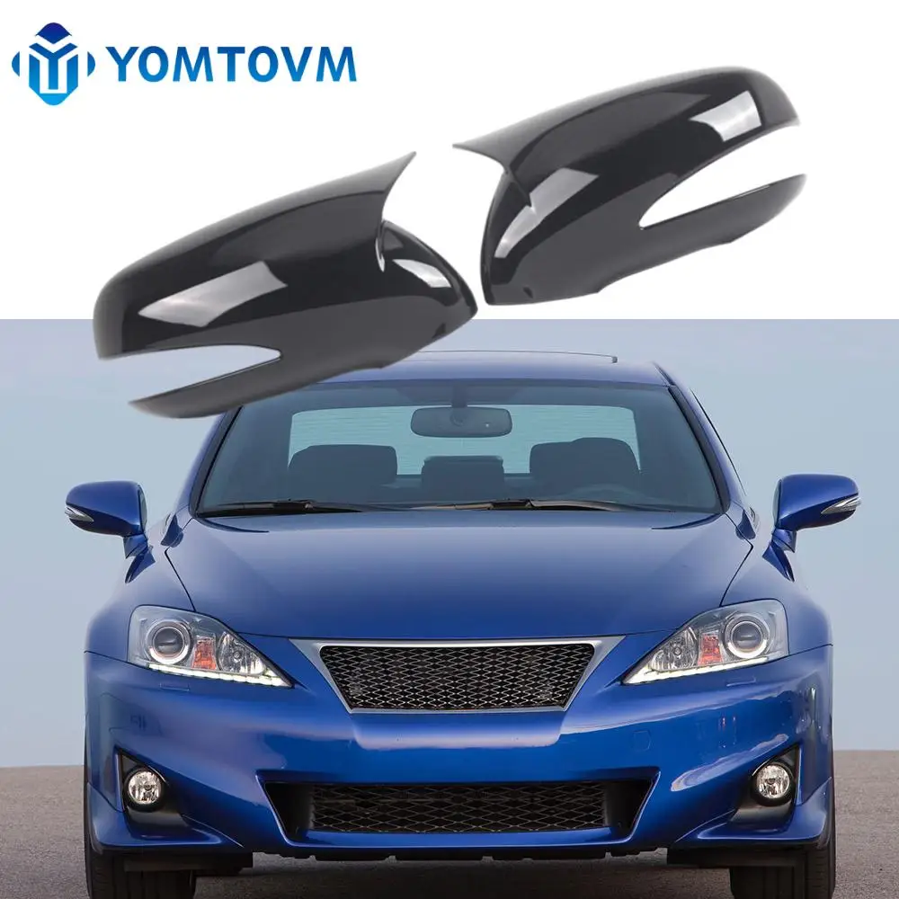 Car Rearview Side Mirror Cover Caps Glossy Black for Lexus IS350 LS250 ES350 RX RX270 RX350 RX450 LHD 8794A53411A0 8791A76070A1