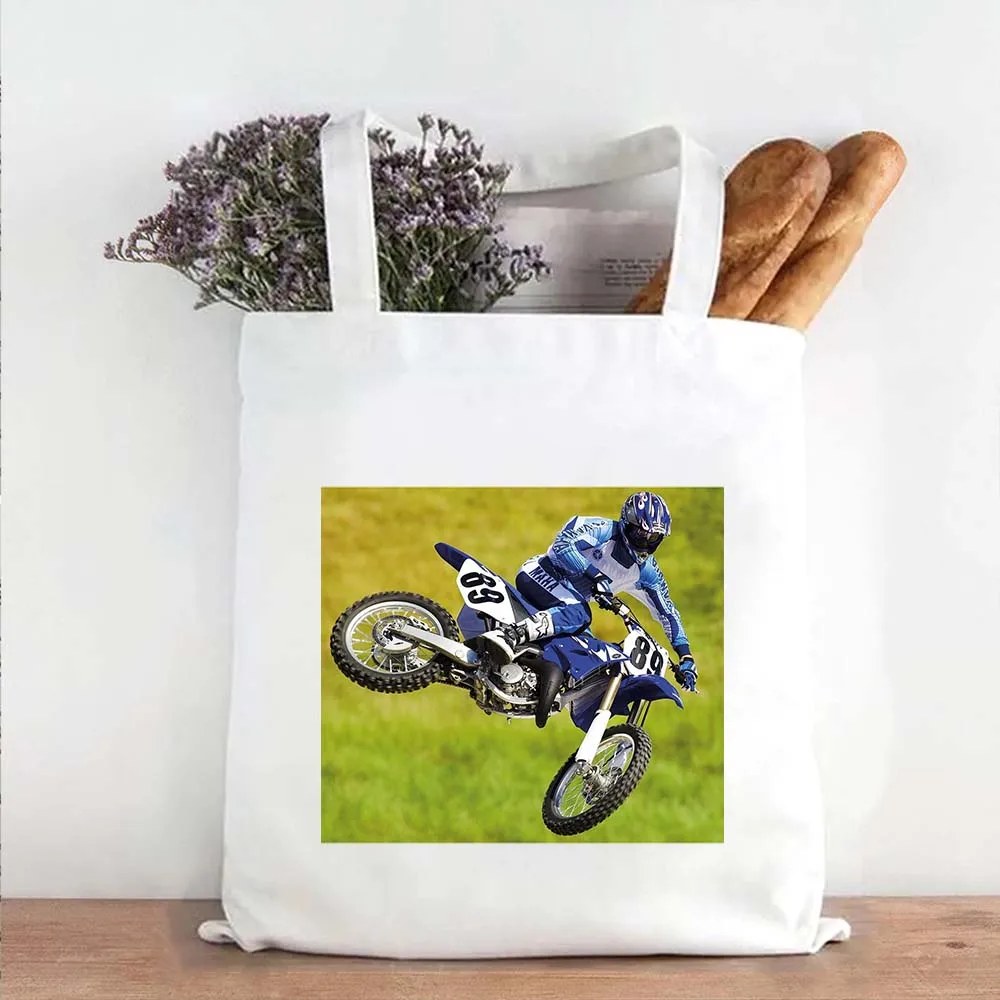 Moto Speed Drift Dust Helmet Racer Racing Sports motociclista Canvas Shoulder Shopper Totes Bags Shopping Handbags