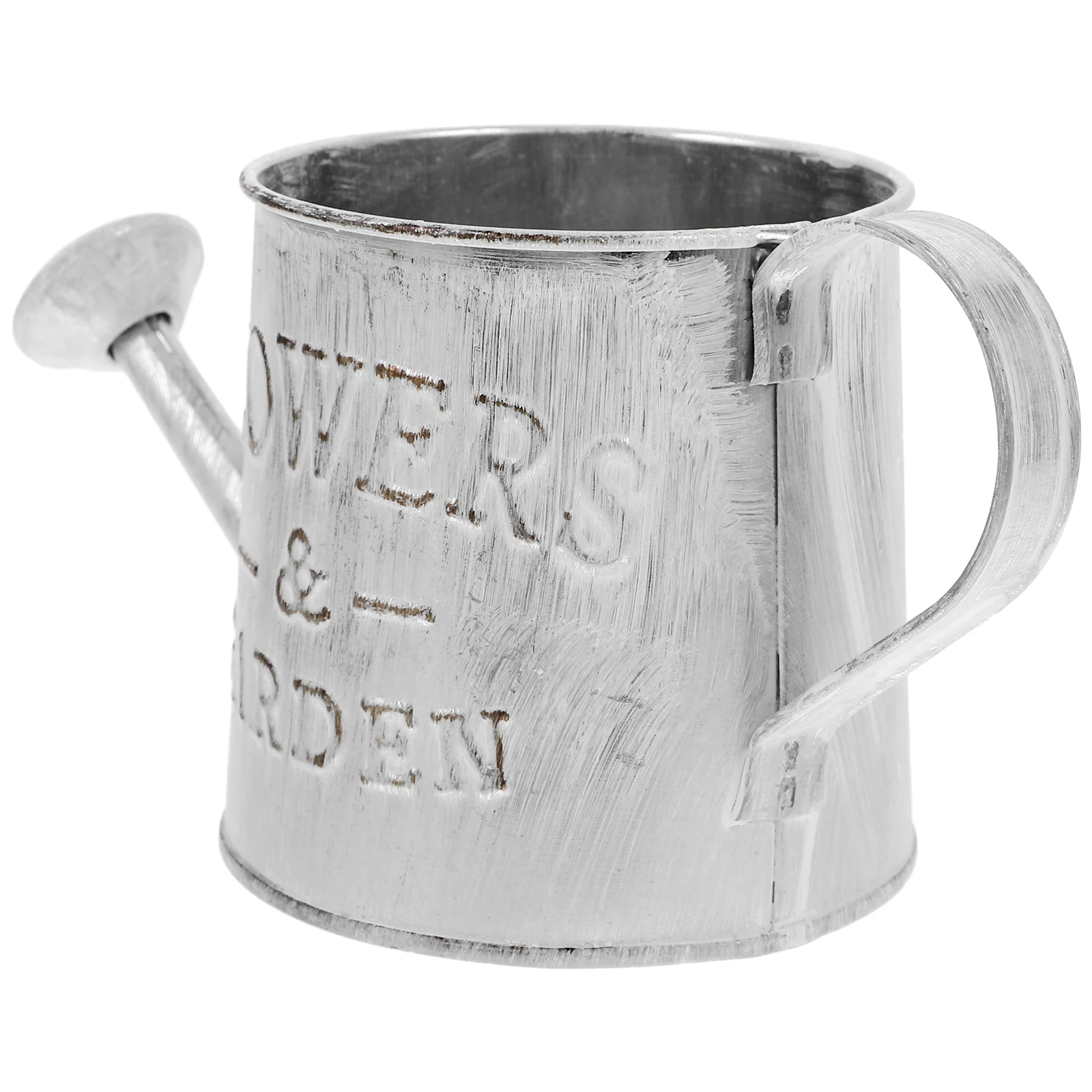 

Retro Wrought Iron Flower Pot Vintage Bucket Decor Country Style Beautiful Container Flowerpot Floral Fake The Fence