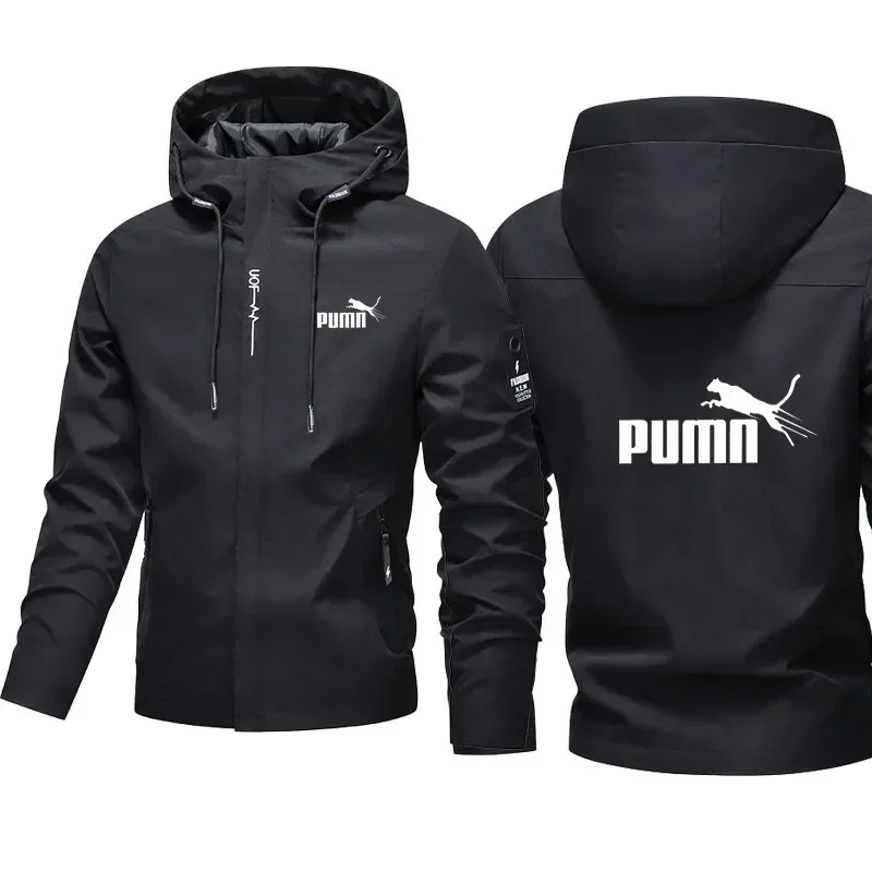 New Men's Zipper Hooded Jacket - a Comfortable Running, Sports and Casual Baseball Coat. Windproof Design with Elegant Outdoor A
