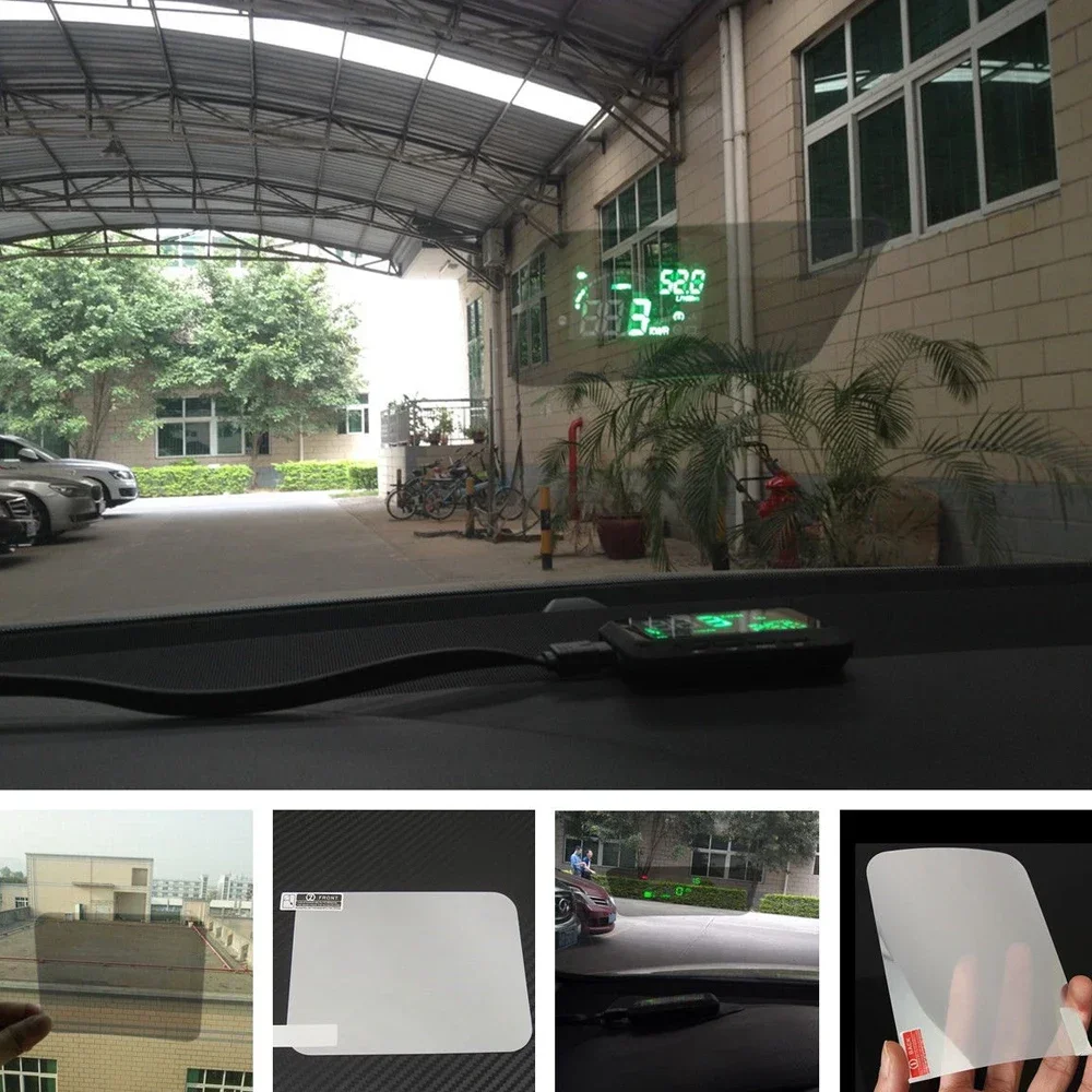 Car Universal HUD Film Car Head-up Display Transparent Film Reflective Windshield Film GPS Navigation Tools Accessories