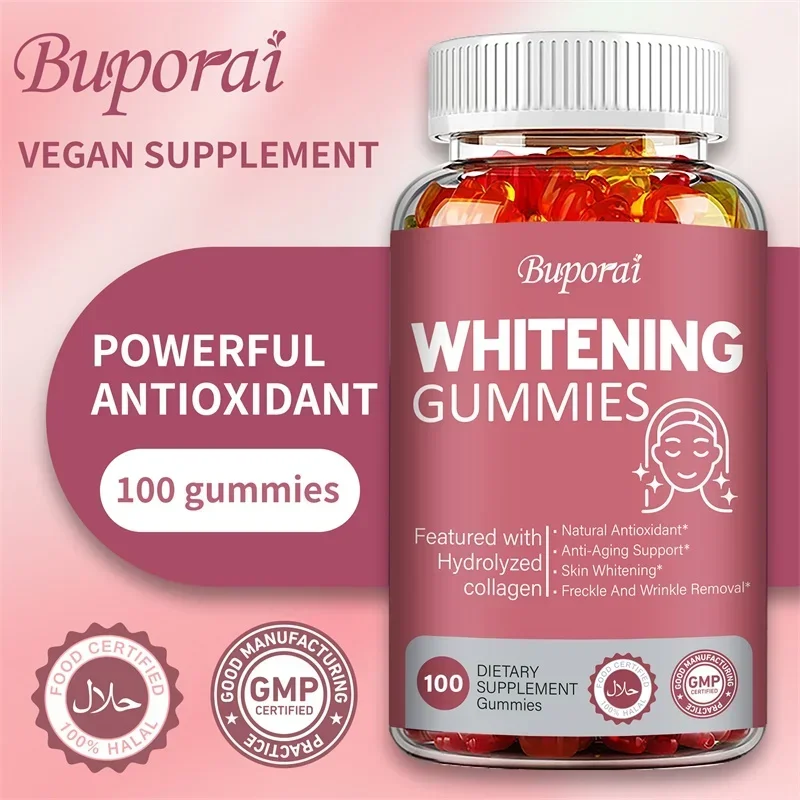 Whitening Gummies - Anti-aging, Verlicht vlekken, Schoonheid Huidverzorging, Anti-oxidatie, Hydrateert de huid