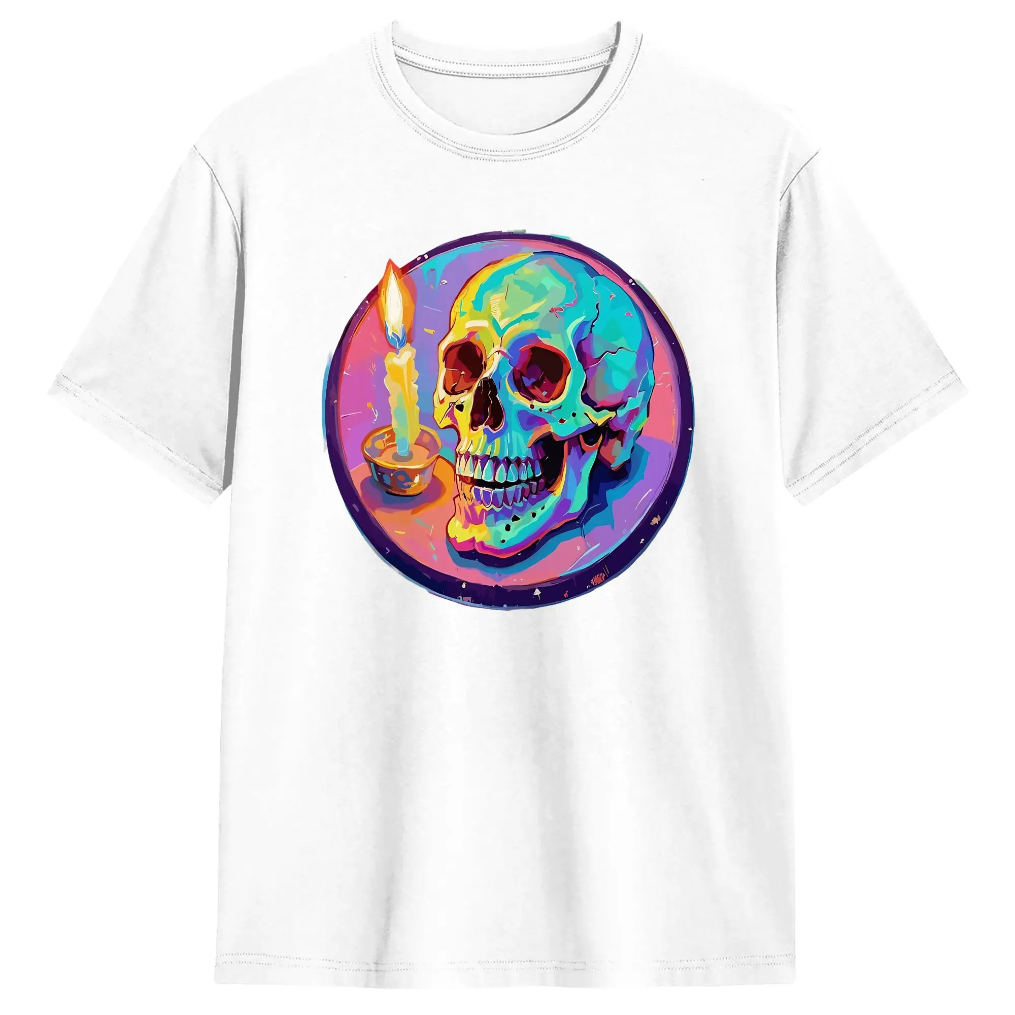 Rock Reel Grateful T Shirts Men's  100% Cotton Vintage T-Shirts O Neck  Tees Short Sleeve Clothing Plus Size