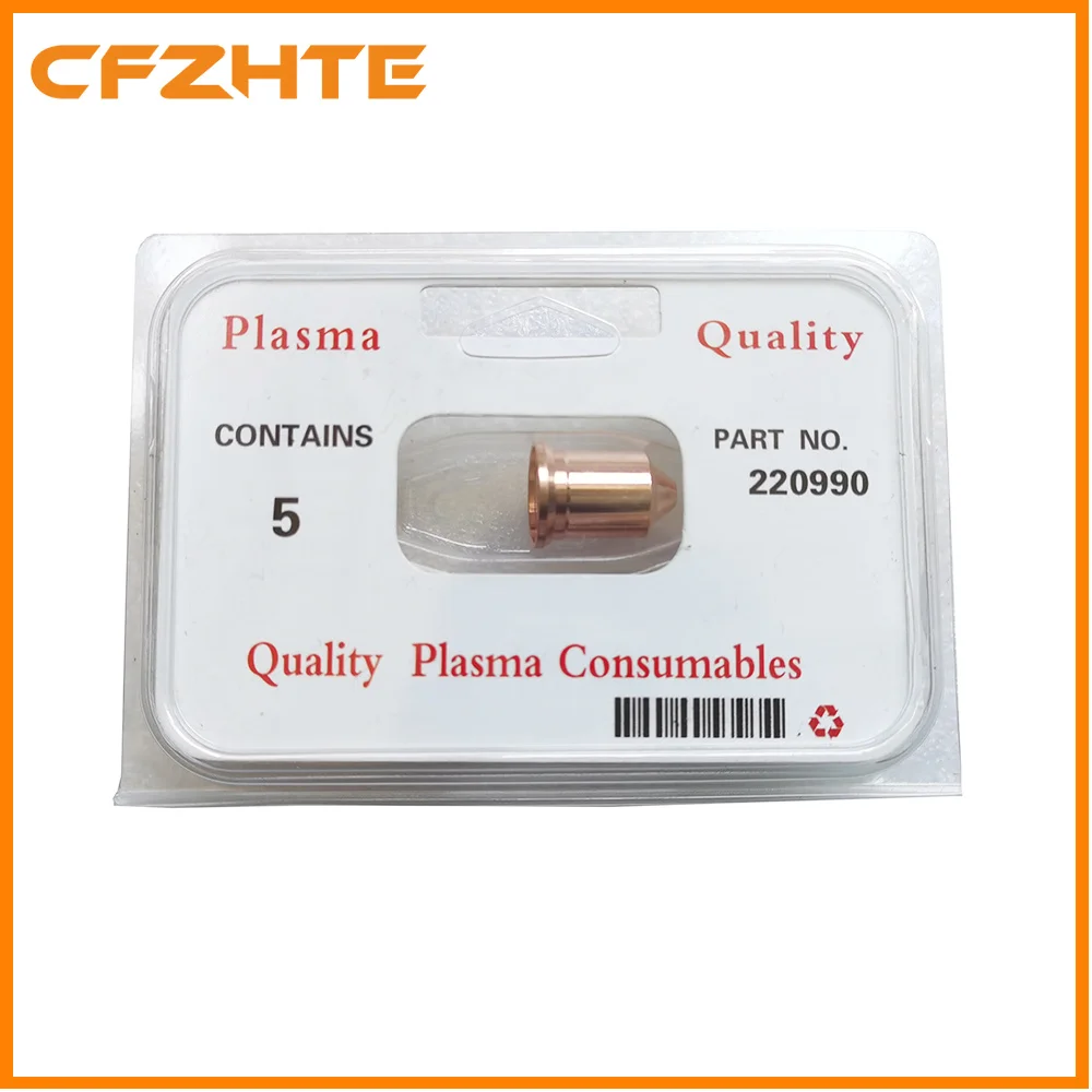 CNC Plasma Cutting Accessories, High-quality 105A Electrode 220842 Nozzle 220990 Protective Cap 220993 Plasma Welding
