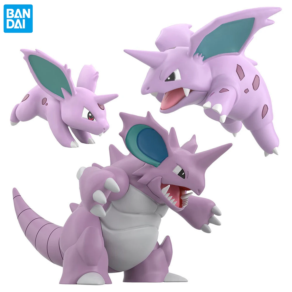 

In Stock Bandai Pokemon Scale World Nidoran & Nidorino & Nidoking 3-Pack Exclusive Anime Game Figure Collectible Model Gift Toys