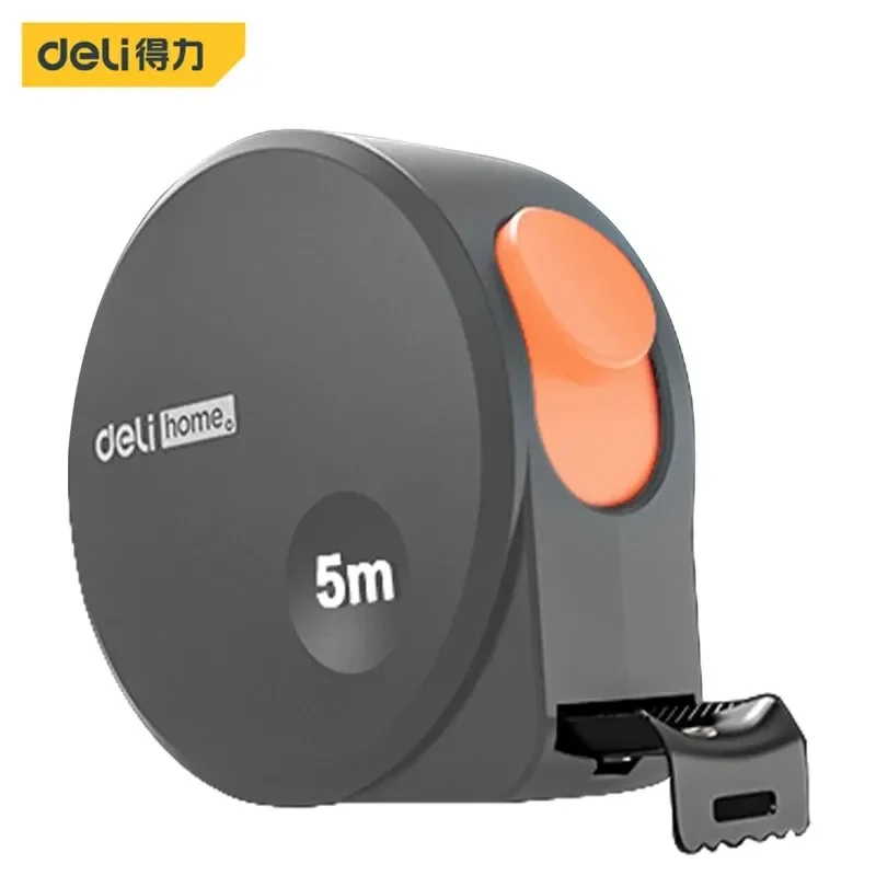

Стальная рулетка Deli 5 м, самоблокирующаяся мягкая резина, противоскользящий бытовой деревообрабатывающий портативный измерительный инструмент, инструменты для измерения 19 мм