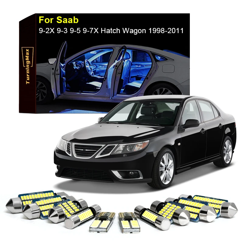 

Canbus No Error LED Interior Lights Kit For Saab 9-3 9-5 93 95 YS3D YS3F YS3E YS3G 9-2X 9-3X 9-7X 92X 93X 97X Aero Indoor Lamps