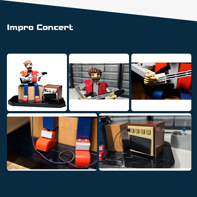 

Impromptu Concert Model Funny GBC Toys Modular Assembling Technology Bricks MOC Building Blocks Puzzle Toys Xmas Gifts