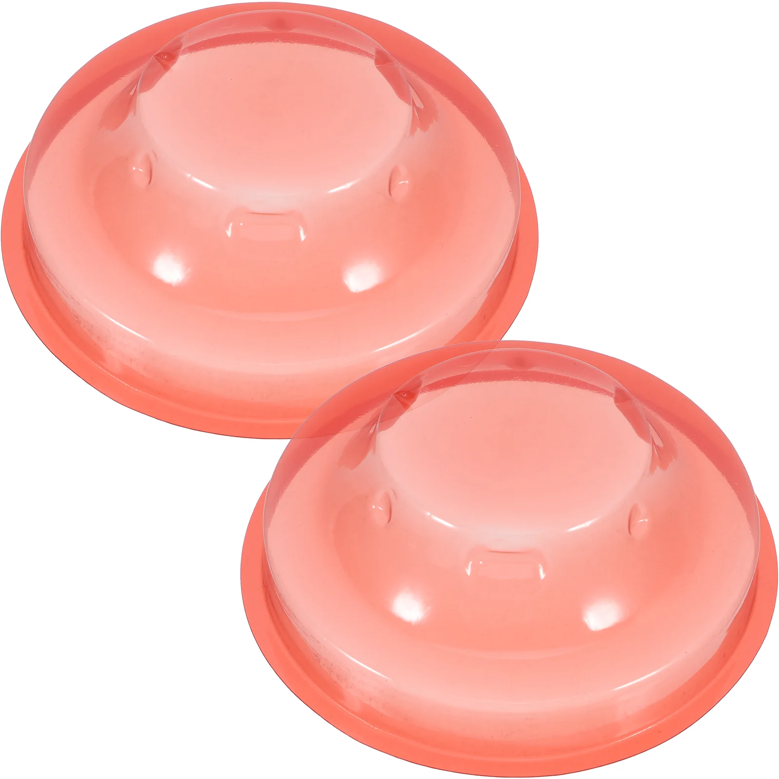 2 Pcs Wired Smoke Detectors Dust Cover Sprinkler Head Plastic Guard Alarm Abs Caps