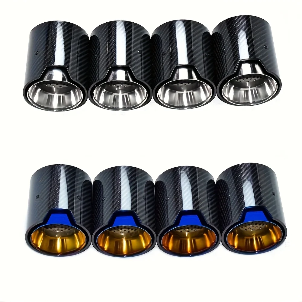 4pcs Suitable for BMW M2 M3 M4 exhaust pipe tip nozzle F80 F82 F83 F84 F87 carbon fiber tailpipe exhaust muffler