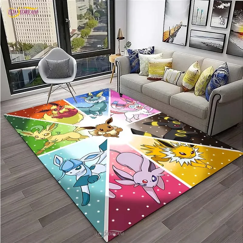 Pokemon Pikachu Cartoon Anime Cute Carpet for Living Room Bedroom Rug Kitchen Door Kids Un-slip Floor Mat Alfombra Birthday gift