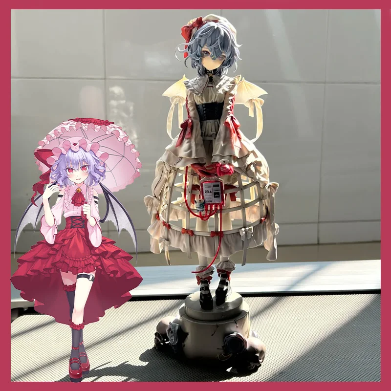 

In Stock Gk Model Series Touhou Project Remilia Scarlet 27cm Collectibles Model Toy Scarlet Devil Pvc Cute Desktop Ornament