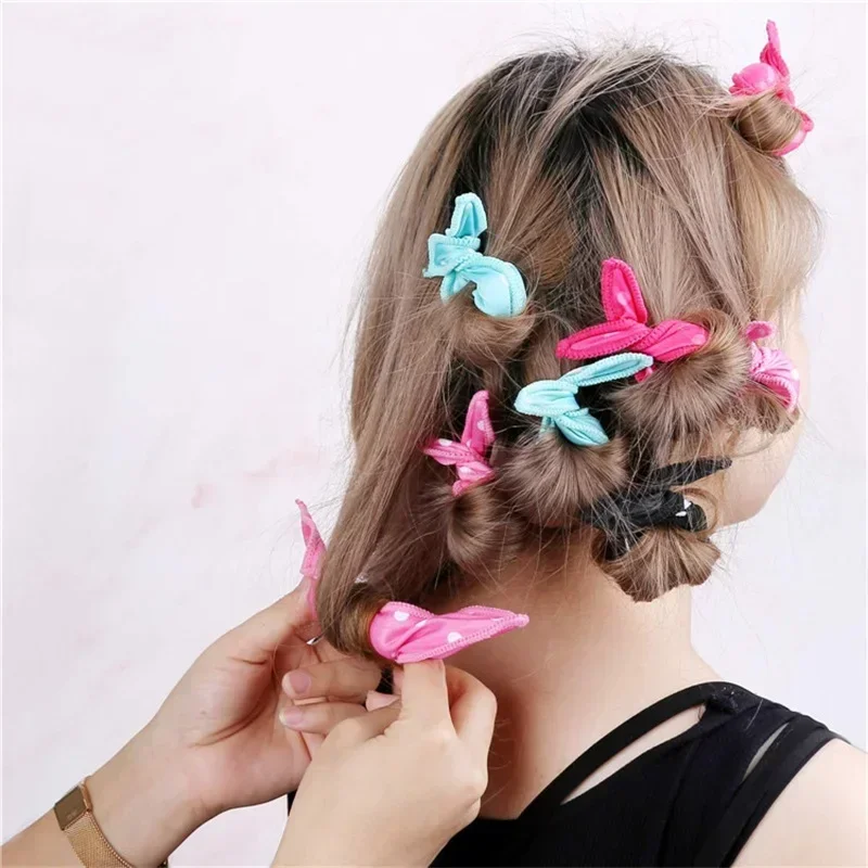 10Pcs/Lot Hair Curlers Soft Sleep Pillow Hair Rollers Set Best Flexible Foam and Sponge Magic Hair Care DIY Styling Tools