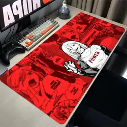 Chainsaw man carpet Anime Large Mousepad Anti-slip Rubber mouse mat Computer Gamer Desk Mat Stitched Edge Large Gaming Mousepad