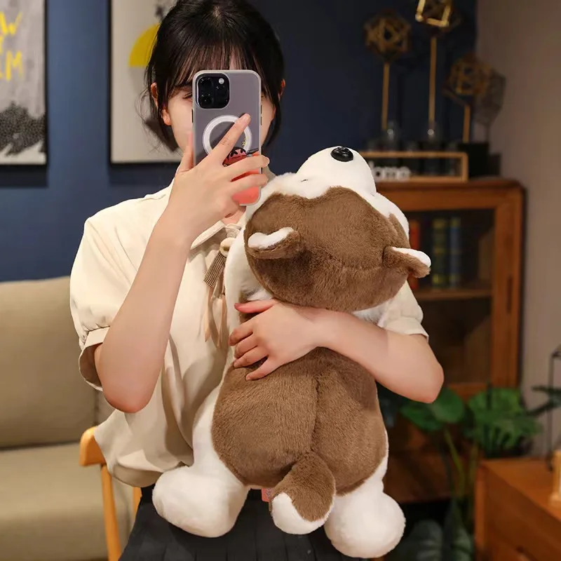 الجملة جديد 1 قطعة 30/40/50 سنتيمتر لطيف الكلب جرو أجش وسادة ألعاب من نسيج مخملي لطيف الحيوان محشوة دمية ديكور المنزل هدية عيد ميلاد الطفل