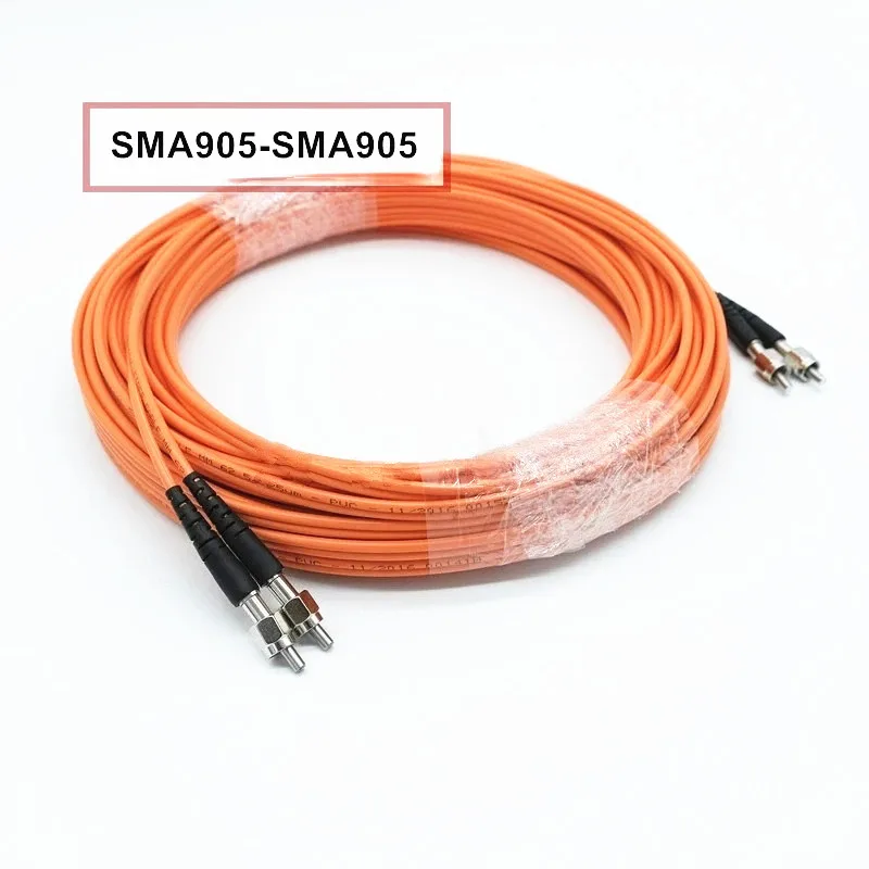 

SMA905 Fiber Optic Patch Cord, 62.5/125um, 850nm, Orange, Multimode Pigtail