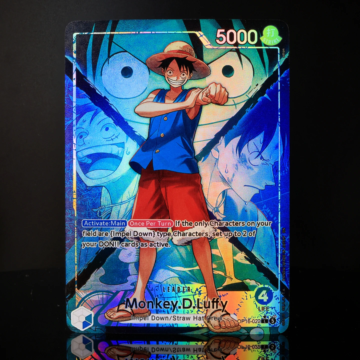 

OP16 Leader One Piece TCG OPCG English Leader card Card Set Luffy Ace Buggy Yamato Teach Sengok Textured Foil Card