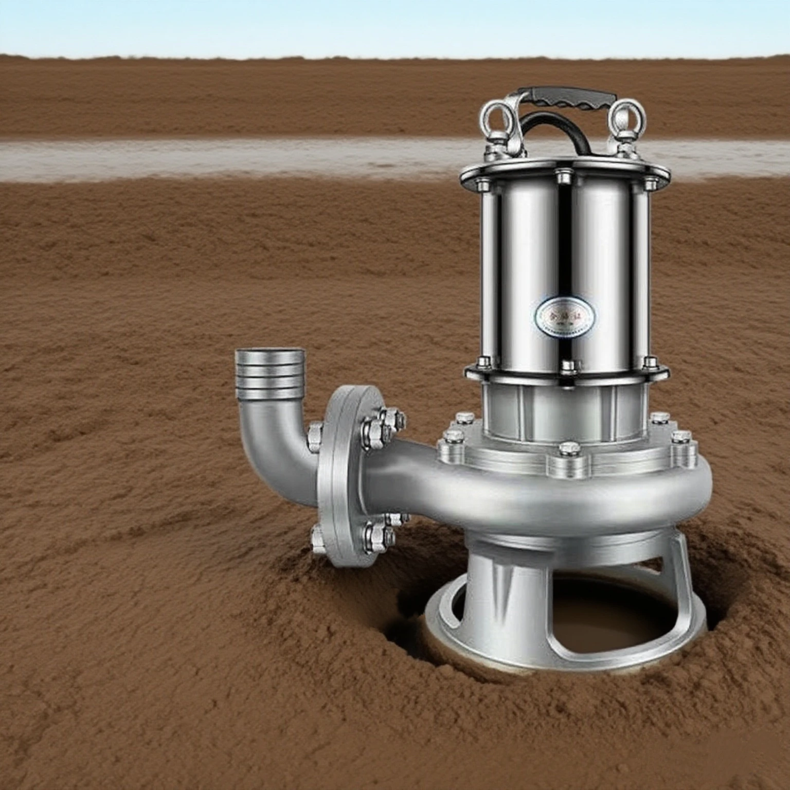 Pompa dell'acqua per taglio delle acque reflue dell'étangia dei pesci di scarico del serbatoio di separazione di supporto personalizzato OEM in acciaio inossidabile ad alta pressione da 6 pollici 7,5 kW