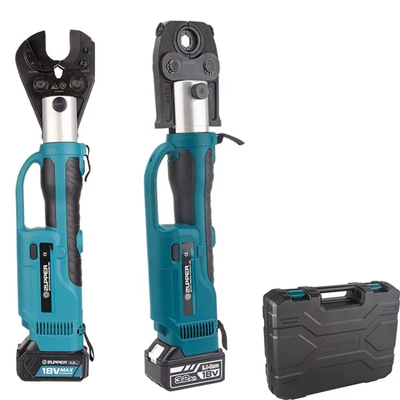 ZUPPER PZ-400C Hydraulic Battery Powered 2 In 1 Crimping Pliers Cable Crimping Tools Copper Rechargeable Cable Cutter Tool
