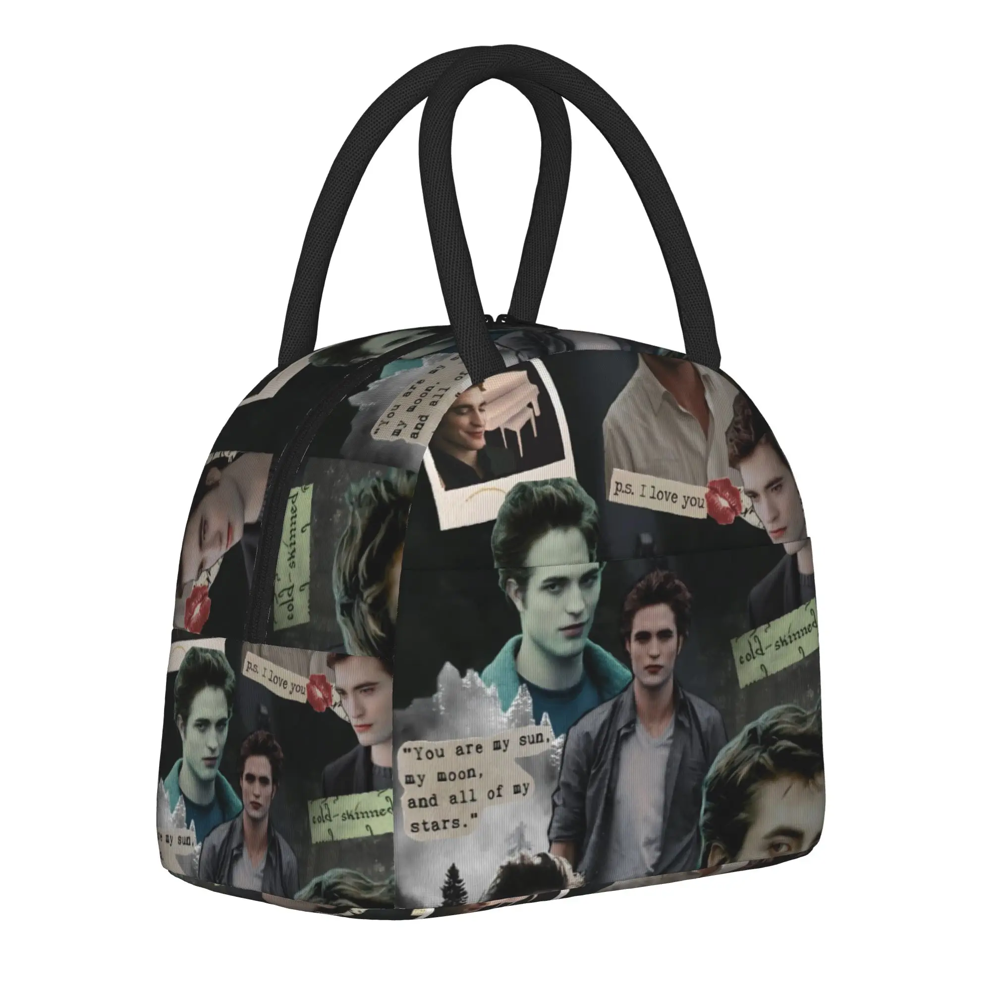 Edwards Cullen  Thermal Insulated Lunch Bag for Office  Reusable Food Container Bags Men Women Thermal Cooler Lunch Boxes
