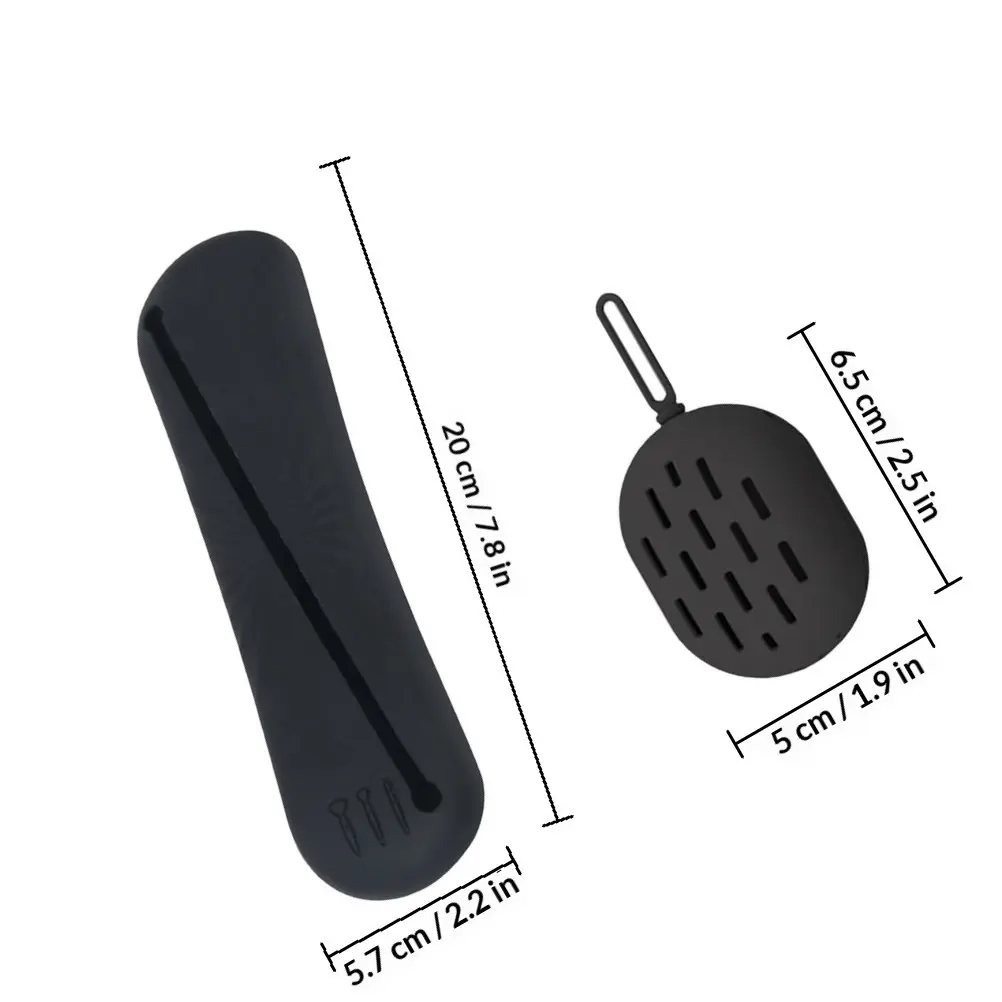 1Set Perforated Silicone Makeup Brush Holder Keeps Beauty Sponges Dry Organized Decorative Dresser Accessory Portable Travel