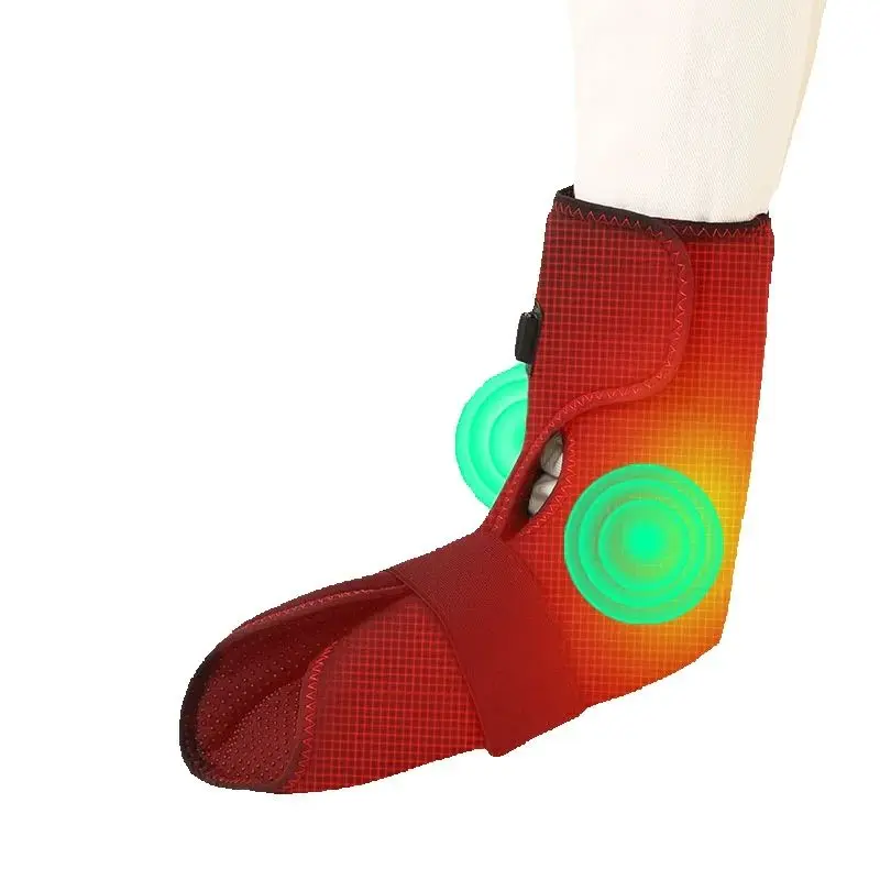 

Heating Massage Foot Ankle Support 3 Vibration Massager Full Coverage Electric Heated Foot Brace Warmer Plantar Fasciitis Relief