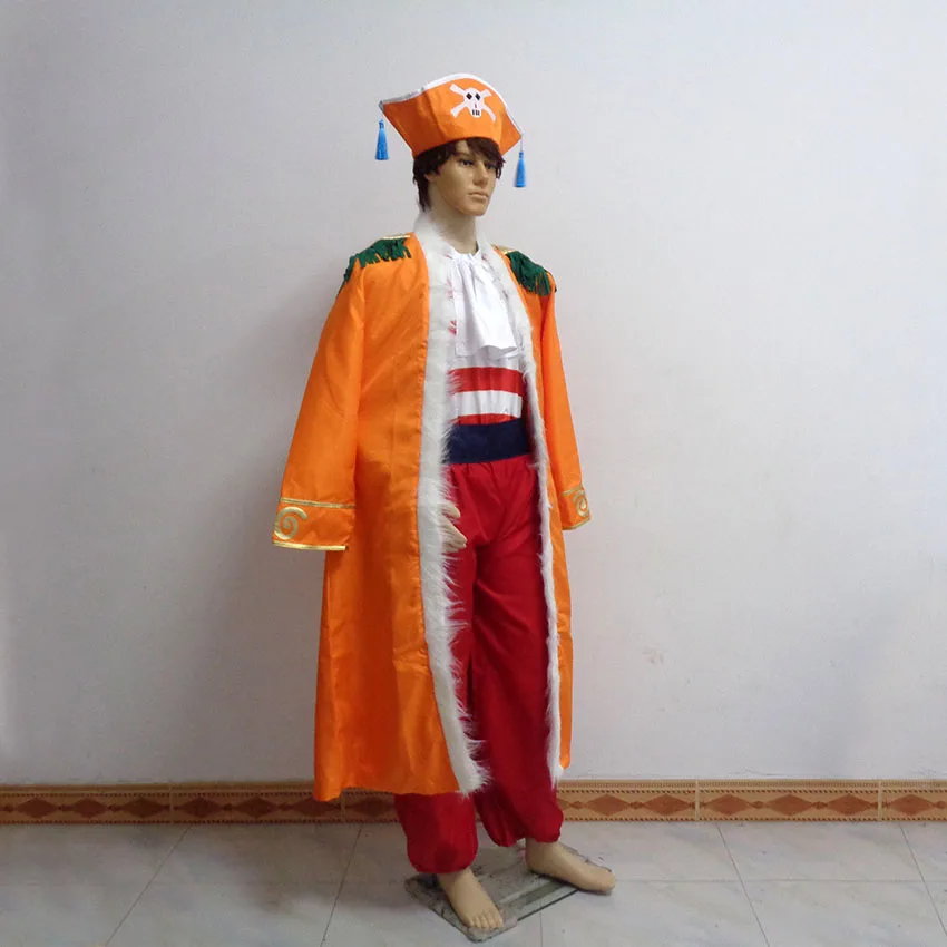 Captain Buggy Cos Christmas Party Halloween Uniform Outfit Cosplay Costume Customize Any Size