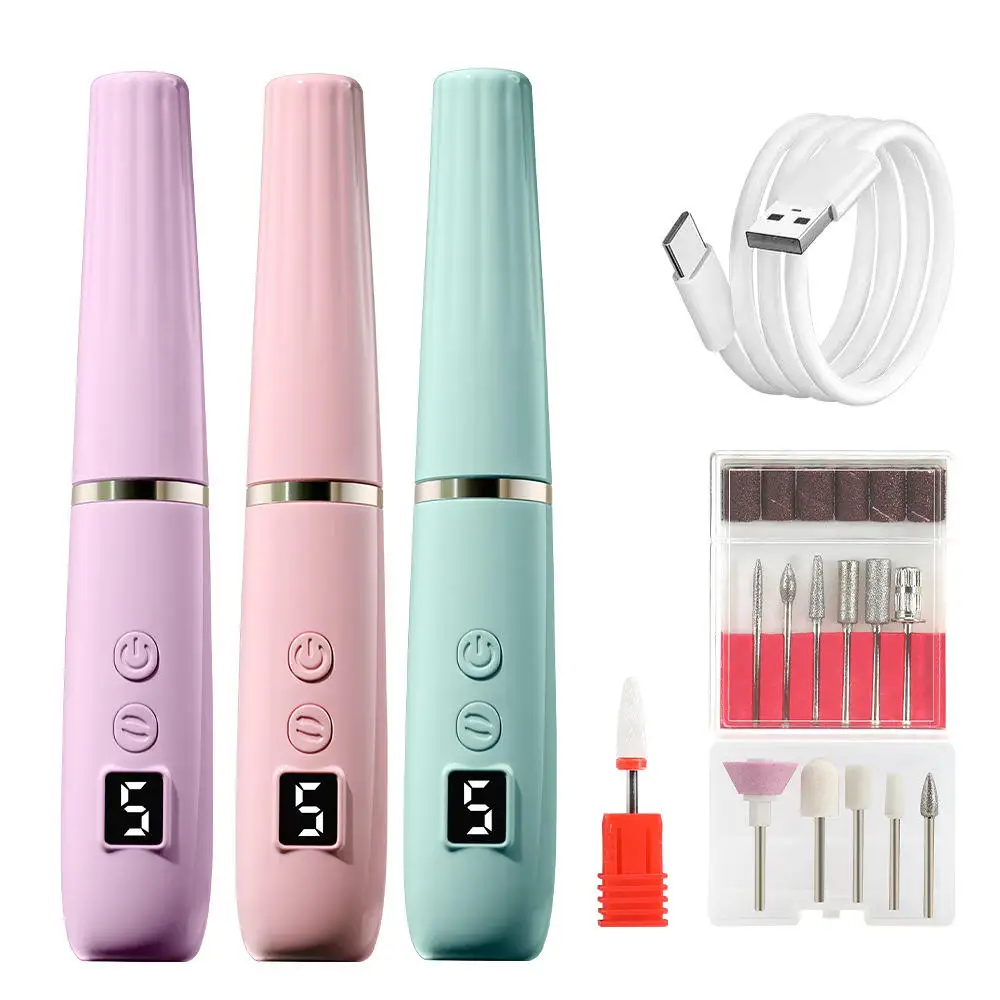 

Rechargeable Nail Drill, Portable & Cordless for Shaping, Buffing & Manicure, Long Battery Life, Home & Salon Use