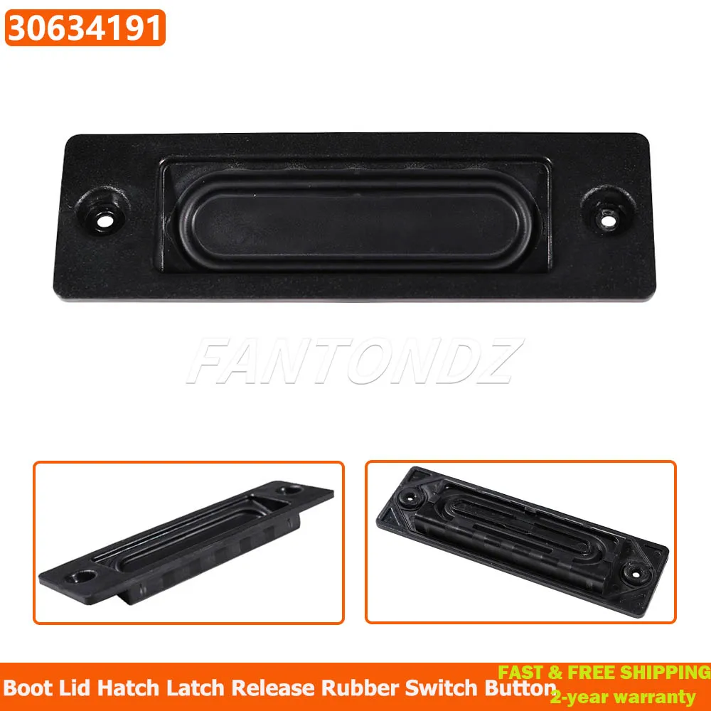 Tailgate Opener Rubber Button 30634191 For Volvo C70 2006-2007 S40 2004-2010 S80 V50 XC60 Release Switch Boot Lid Hatch Latch