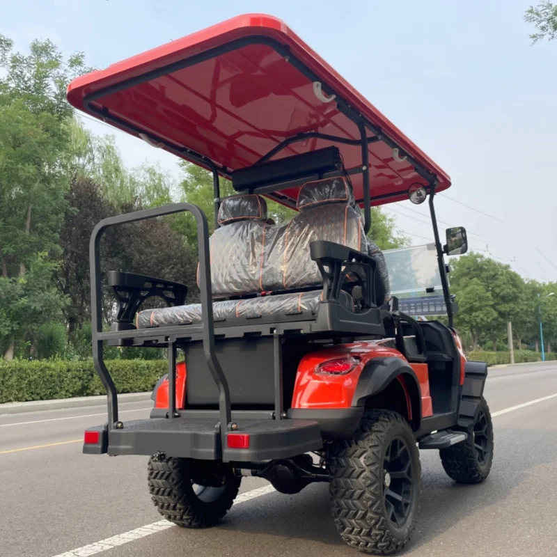 After-Sales Guarantee For Estates/Amusement Parks/Hotels Electric Golf Cart All Terrain Golf Car 14 Inch Wheel Aluminum Soundbar